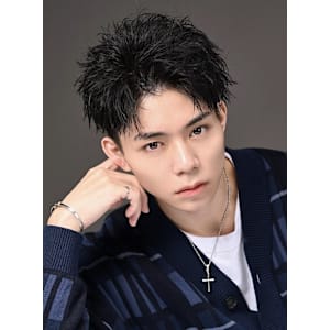 大人かきあげパーマ　