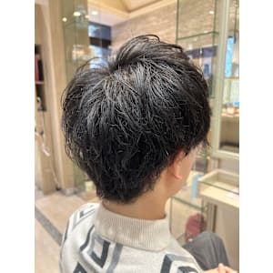 ツーブロック×刈り上げマッシュ◎黒髪好印象ナチュラル