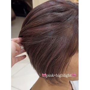 透明感カラー/ブリーチなしWカラー/髪質改善/伊勢原