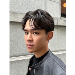 men's/メンズ/ダウンパーマ/黒染め/韓国/メンズパーマ