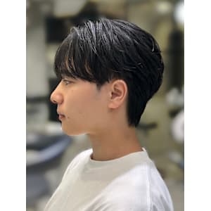 men's/メンズ/フェザーパーマ/黒染め/韓国/縮毛矯正