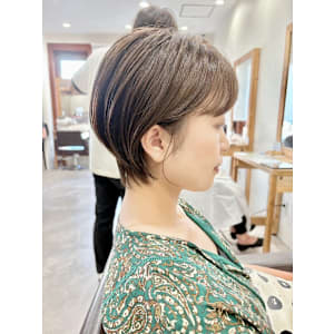 すっきりショート/大人ショート/ヘーゼルグレージュ/30代4