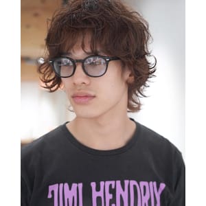 ミディアムパーマニュアンスパーマ色気パーマグランジパーマ