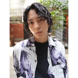 波巻きスパイラルパーマツイストスパイラル無造作パーマ