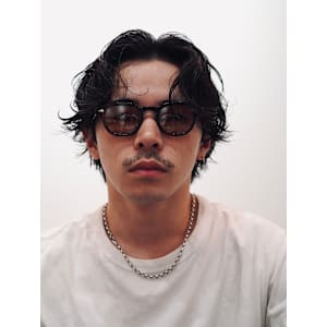 グランジパーマスパイラルパーマ波巻きスパイラルパーマ