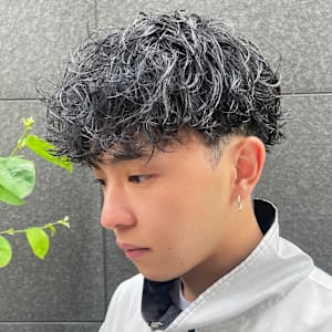 グランジパーマスパイラルパーマ波巻きスパイラルパーマ