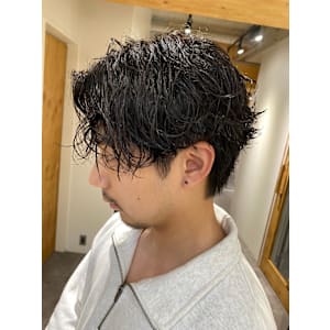 波巻きスパイラルパーマツイストスパイラルパーマツイスパ