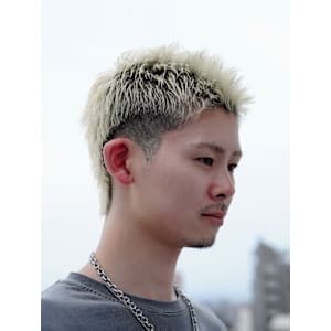 アップバングスパイキーショートメンズショート