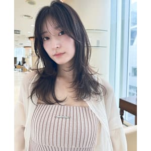 レイヤーカット/セミロング/ワンカール/くびれ