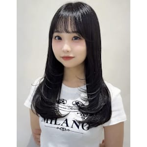 グレージュ/ワンカラー/レイヤーカット/顔周りカット