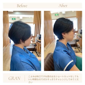お客様髪質改善データ1930（ショートスタイル）