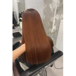 イノアカラーでツヤ髪オレンジブラウン