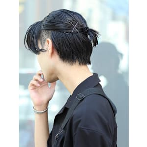 ツヤ×ハーフアップショート