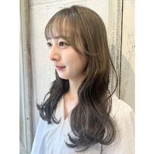 透明感カラー/オリーブベージュ