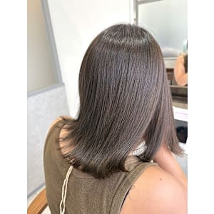 レディース　グレージュ×髪質改善トリートメント