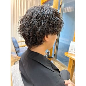 波巻きパーマ×マッシュウルフ【立川/メンズ】