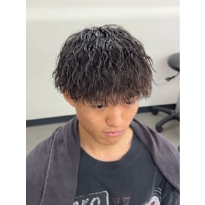 メンズマッシュ　ツイストスパイラルパーマ