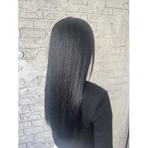 美髪【ブルーブラック ロング】大人艶髪カラー