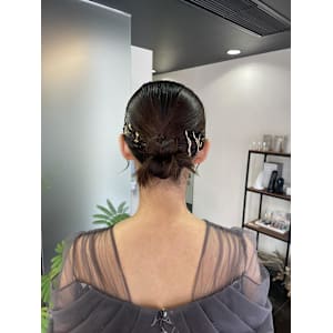 ［風花］タイトカチモリヘア　お呼ばれヘア