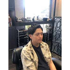 ツーブロック＋刈り上げ　宇部市/理容室/理容院/メンズカット