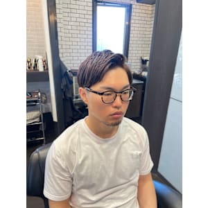 アップバングマッシュ　宇部市／理容院／理容室／メンズカット