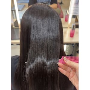 透明感カラー/ブリーチなしWカラー/髪質改善/伊勢原