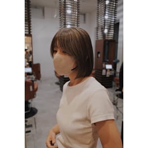 【#大人ボブ#グレージュ/佐藤杏丸】