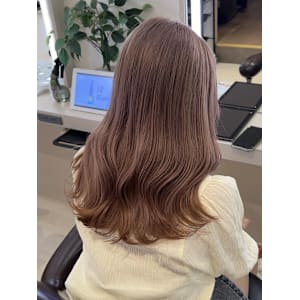 ブリーチ1回で作るピンクベージュ♪