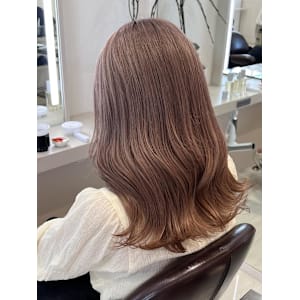 ブリーチ1回で作るピンクベージュ♪