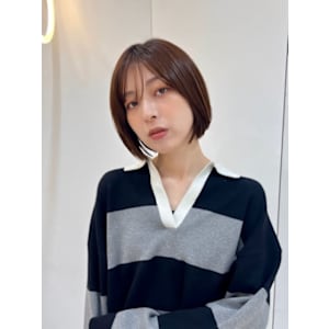 くびれショート丸みショートボブベージュカラー