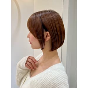 くびれショート丸みショートボブベージュカラー