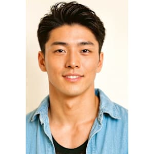 サーフカール&ブルーブラック　フェザーパーマ