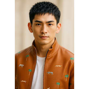 サーフカール&ブルーブラック　フェザーパーマ