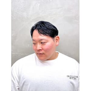 ビジネスにも◎爽やかアップバンクショート/黒髪/ツーブロック