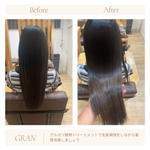 お客様髪質改善データ1935（アルカリ酸熱）