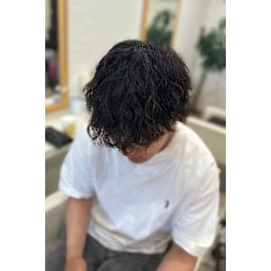 男性に大人気/波巻きパーマ