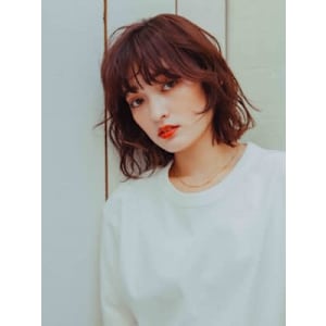 艶感レッドブラウンロブ