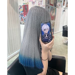 イブラヒム/にじさんじ/裾カラー/シルバー