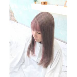 ダブルカラー／インナーカラー／ピンク／ミルクティー - HEARTS hair's五日市店【ハーツヘアーズイツカイチテン】掲載中
