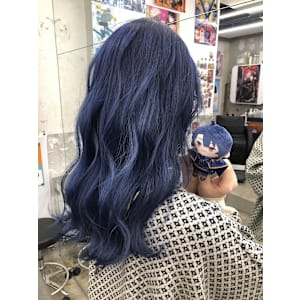 にじさんじ 春崎エアル ケアブリーチ ダブルカラー ネイビー