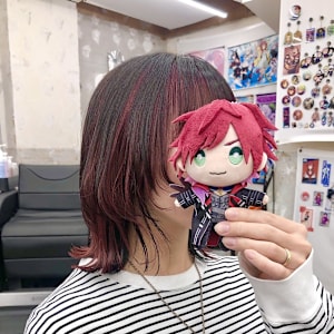 にじさんじ ローレン インナーカラー ボルドーレッド 