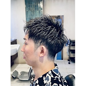 【30代 男性】ロンドンツーブロショート（大宮/バーバー）