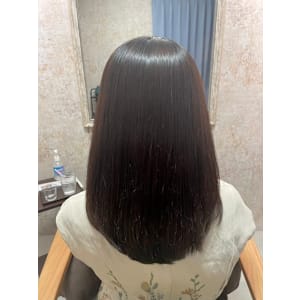 艶髪ミディアムスタイル - 全席個室 髪質改善サロン L'oiseau Bleu  ロアゾブルー 箱崎店【ゼンセキコシツカミシツカイゼンサロン ロアゾブルー ハコザキテン】掲載中