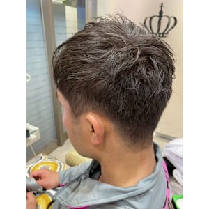 メンズパーマニュアンスパーマ×ショート刈り上げナチュラル