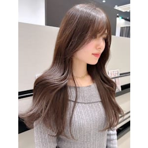 オリーブグレージュ*透明感カラー*くびれロング*レイヤーカッ