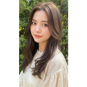 透明感カラー×ナチュラルロングレイヤー