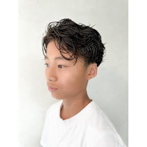 【メンズパーマ パーマ ビジネス カジュアル】