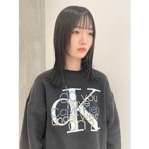 ロングレイヤーカットフェイスレイヤー小顔