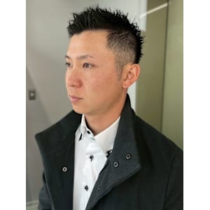 ベリーショート アップバング ツーブロック ビジネス 30代 - Men's salon SEPT. 博多【メンズサロン セプト ハカタ】掲載中