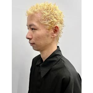 イージードリル ドリルパーマ 抜きっぱなしブロンド ブリーチ - Men's salon SEPT. 博多【メンズサロン セプト ハカタ】掲載中